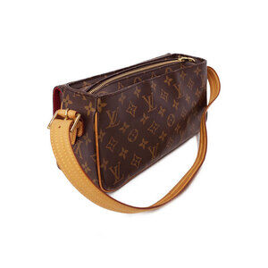 Louis Vuitton Shoulder Monogram Viva Bag Leather Cite Brown Semi